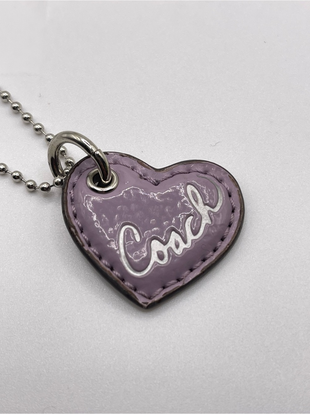 Coach Lavender Patent Leather Poppy Bag Charm